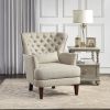 Traditional Luxury Accent Chair, Beige