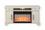 Jasmine TV Console With Electric Fireplace, Beige