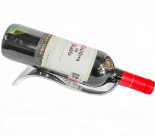 Minimalist Wine Bottle Holder, Aluminum