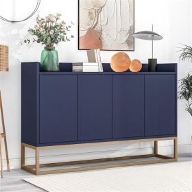 Modern Sideboard Buffet Cabinet, 47.2" x 31.5", Navy