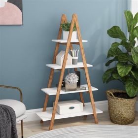 Oxford 'A' Frame Ladder Bookshelf, Bamboo