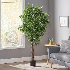 Artificial Ficus Tree, 71" Tall