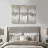 Embellished Triptych Abstract Canvas Wall Art, 3 Piece Set