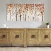 Autumn Forest Triptych Canvas Wall Art Set, 3 Pieces, Spice Colors, Frameless
