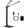 Double Head Desk Lamp, USB Charging Port, 5 Color/Brightness