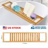 Storage Tray Organizing Rack, Bamboo