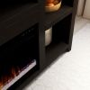 Electric Fireplace TV Console, 62", Mocha Finish