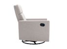 Upholstered Swivel Gliding Rocking Recliner, Tan