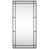 Iron Wall Mirror, 19.7" x 39.4", Black