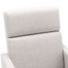 Upholstered Swivel Gliding Rocking Recliner, Tan