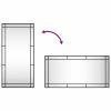 Iron Wall Mirror, 19.7" x 39.4", Black