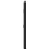 Iron Arched Wall Mirror, 23.6" x 11.8", Black