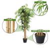 Artificial Bamboo Silk Tree with Decorative Planter, 5 Ft.
