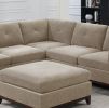 Modular Corner Wedge Sofa Chair, Camel
