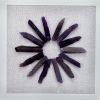 Grace Purple Agate Shadow Box Wall Art, 23.5' x 23.5", Set of 2