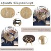 Farmhouse Extendable Dining Table, 16" Leaf, Round to Oval, Natural Wash