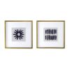 Grace Purple Agate Shadow Box Wall Art, 23.5' x 23.5", Set of 2