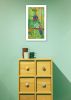 "Purple Throated Mountain Gem" Wall Art Print, 8" x 14", White Frame