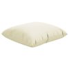 Fabric Throw Pillows, 19.7" x 19.7", Set of 4, Cream