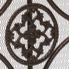 Iron Ornate Fireplace Screen, Black
