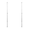 Wooden Wall Art Panels with Mirror Accents, White, Set of 2