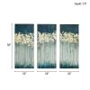 Gold Foil Abstract Canvas Wall Art, 15" x 35", Set of 3