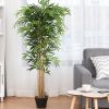 Artificial Bamboo Silk Tree with Decorative Planter, 5 Ft.