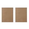 Abstract Canvas Wall , 2-Piece Set, 29.5" x 23.5" each, Blue/White, White Frame