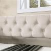 Upholstered Twin Daybed Frame with Trundle, 80" x 40", Beige Velvet