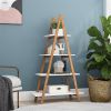 Oxford 'A' Frame Ladder Bookshelf, Bamboo