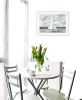 "Sailboat on Water" Wall Art Print, 19" x 15", White Frame