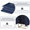 Modern Sideboard Buffet Cabinet, 47.2" x 31.5", Navy