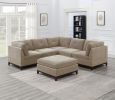 Modular Corner Wedge Sofa Chair, Camel