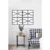 Rectangular Wooden Accent Wall Mirrors, Antique Black Frame, Set of 2, 16" x 23"