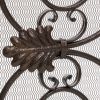 Iron Ornate Fireplace Screen, Black