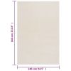 Shaggy Home Rug, 8' x 11', Cream White