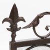 Iron Ornate Fireplace Screen, Black