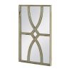 Rectangular Wooden Wall Mirrors, 15.7" x 22.1", Set of 2, White Wash Finish