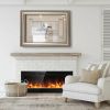 Recessed Electric Insert Wall Mounted Fireplace, 50 Inch