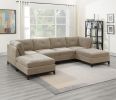 Modular Corner Wedge Sofa Chair, Camel