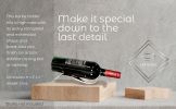 Minimalist Wine Bottle Holder, Aluminum