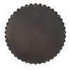 Beaded Round Wall Mirror, 36" Diameter, Silver