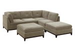 Modular Corner Wedge Sofa Chair, Camel