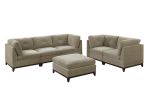 Modular Corner Wedge Sofa Chair, Camel