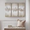 Embellished Triptych Abstract Canvas Wall Art, 3 Piece Set