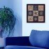 "Coastal Collage I" Wall Art Print,14" x 14", Black Frame