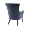 Modern Diamond Quilted Accent Chair with Double Nail Head Trim, Blue