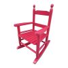 Wooden Children's Rocking Chair, Rose Red