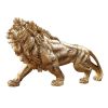 Golden Lion Figurine, Resin,