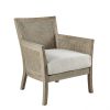 Diedra Cane Armchair with Fabric Seat